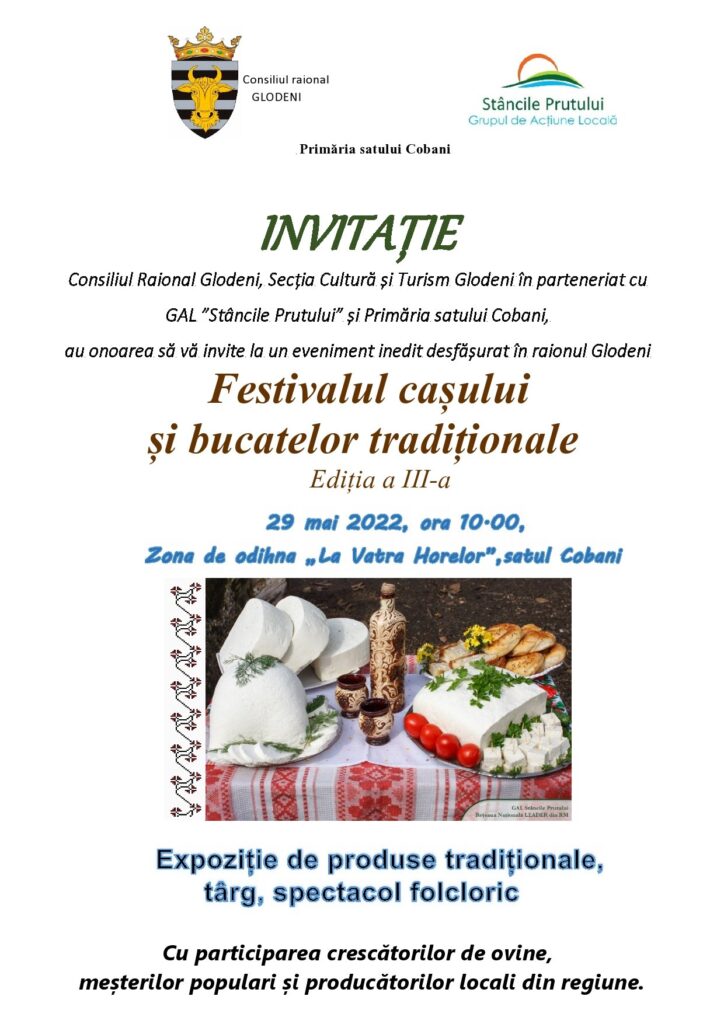 FESTIVALUL CAȘULUI DE LA GLODENI REVINE ÎNTR-O NOUĂ EDIȚIE!